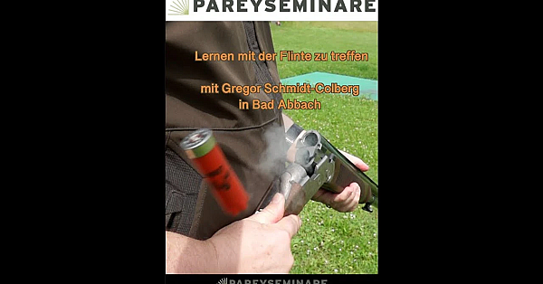 Pareyseminar - Lernen Mit Der Flinte Zu Treffen Mit Gregor Schmidt-colberg In Bad Abbach