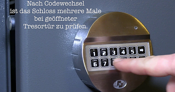 Code Umstellen Elektronikschloss E36 Tresor Oskar Von Hartmann