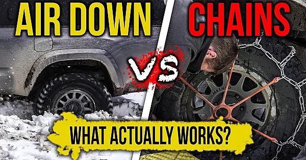 Airing Down vs Tire Chains… What Actually Works in Snow?