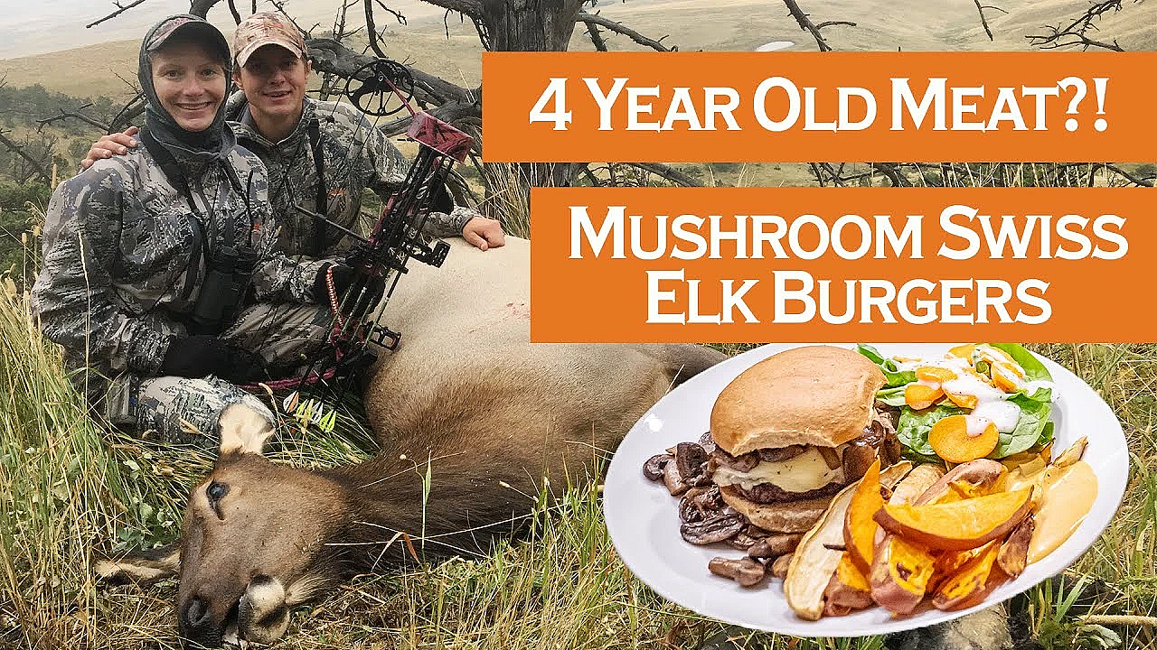 Meat &amp; Potatoes - Mushroom Swiss Elk Burgers