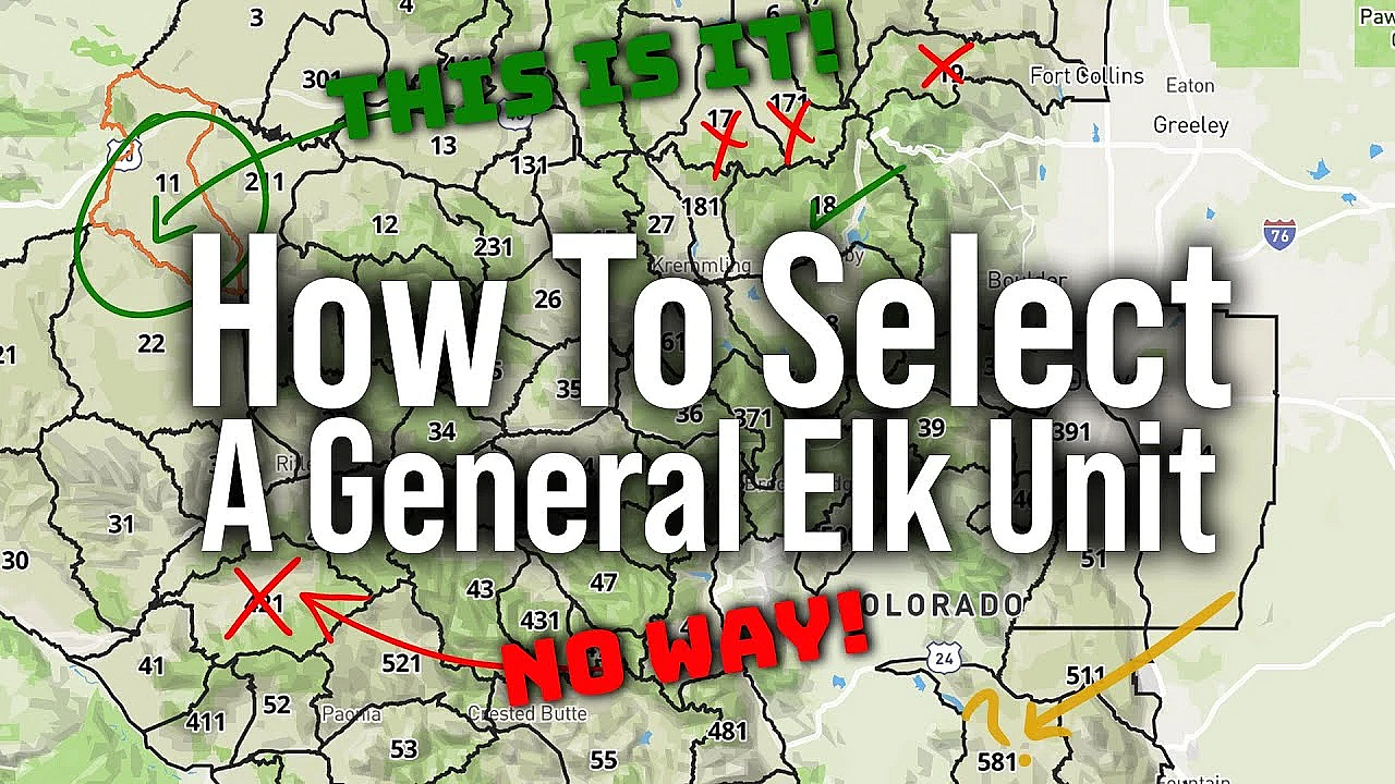 How To Choose The Best General Elk Hunting Unit!
