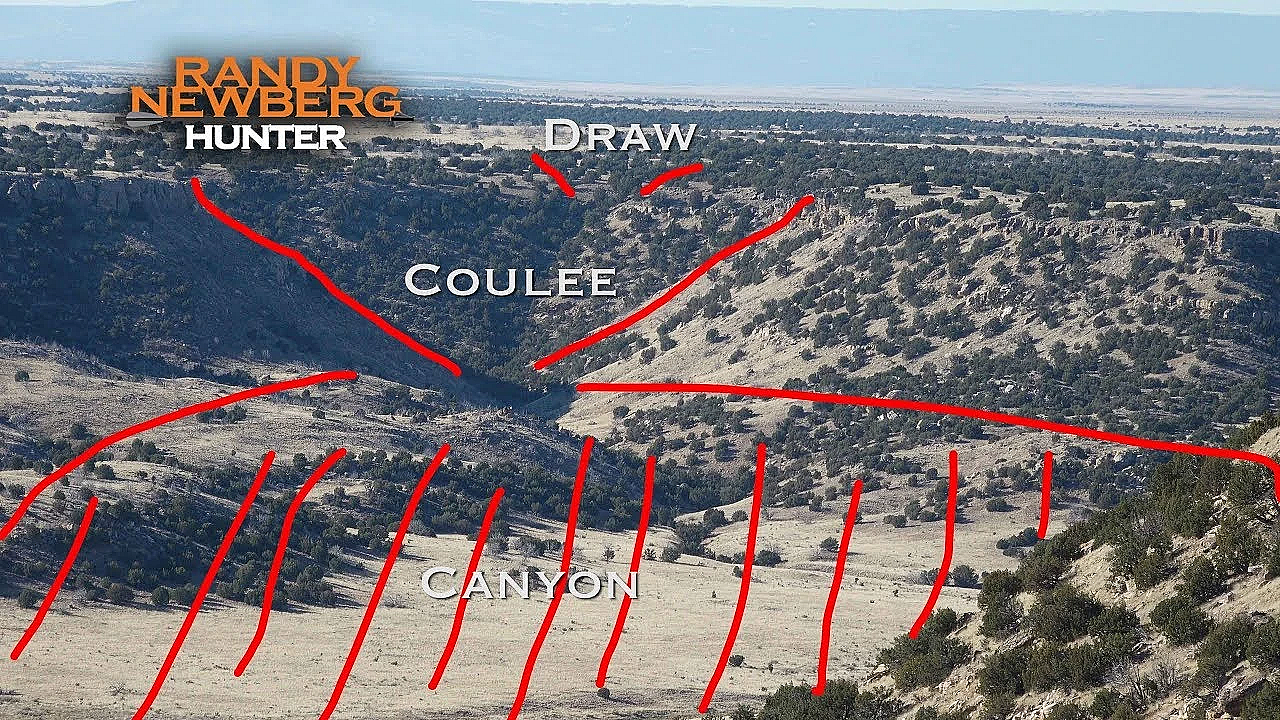 Canyon, Coulee, Arroyo, Draw Explained By Randy Newberg