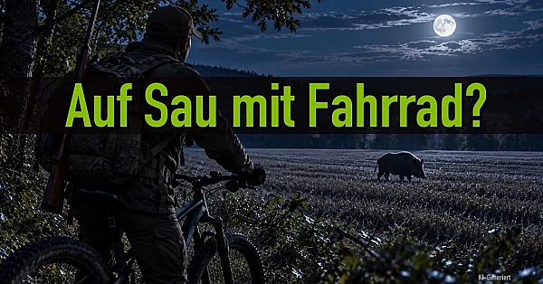 Mit dem Fahrrad zur Saujagd? Der Erfolg gibt den Jägern Recht.