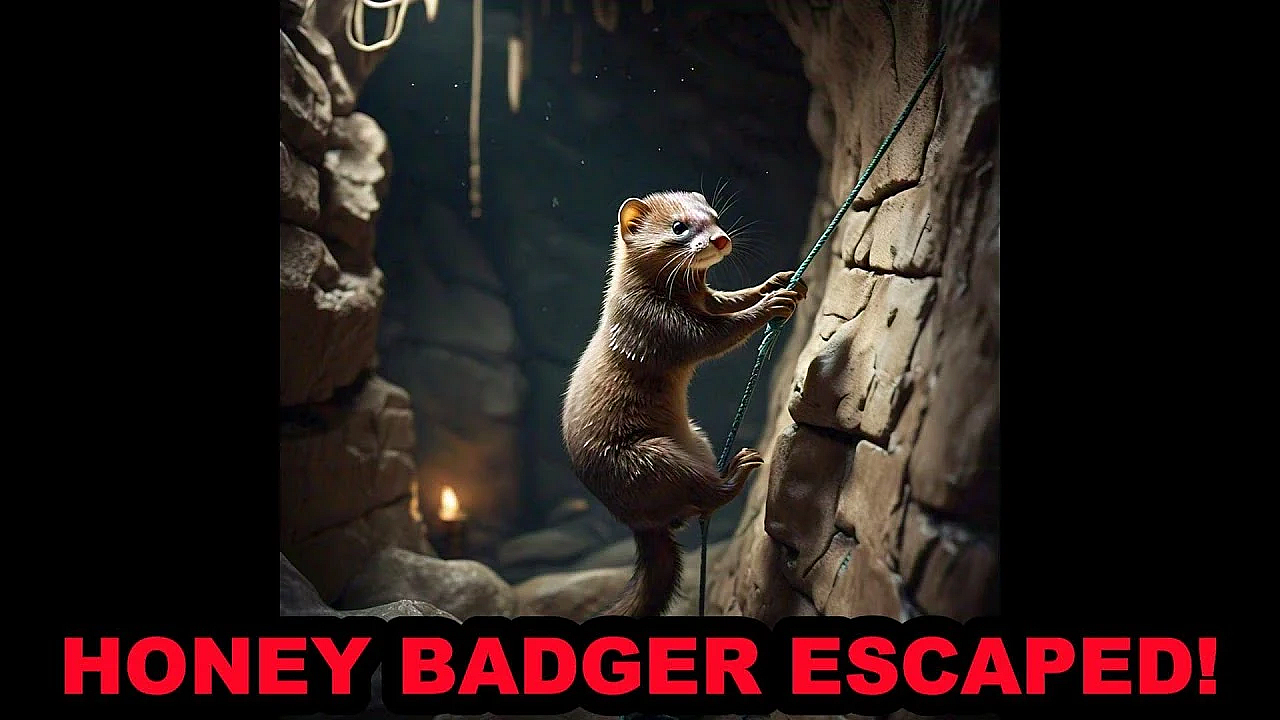 Honey Badger The Mink Breaks Out Of Minkland!