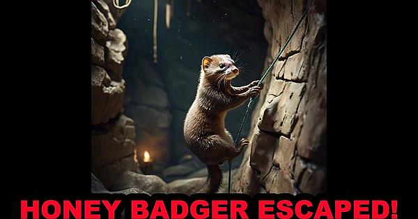 Honey Badger The Mink Breaks Out Of Minkland!