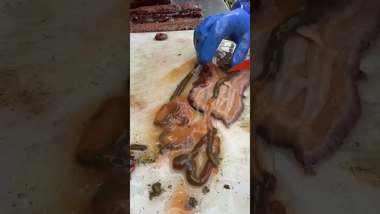 Inside Of A Sea Cucumber You'll Find This Strip Of Five Muscles, That's What You're After.