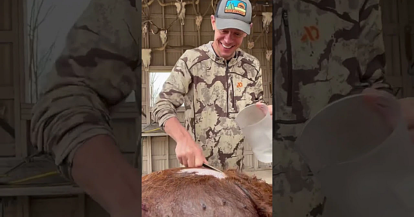 Scalding A Wild Hog With Steve. More From This Trip Coming Soon! #fueledbynature