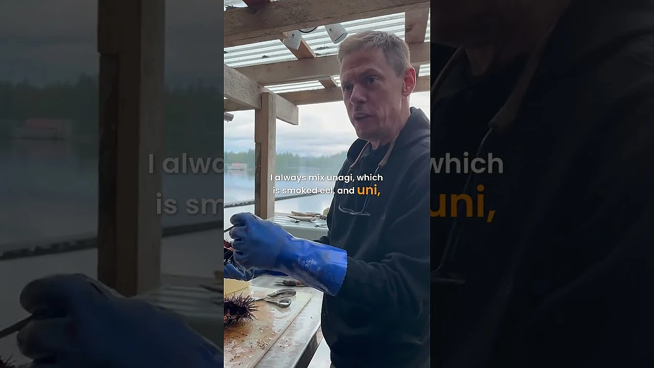 Would You Try Fresh Sea Urchin Roe If Steve Served It Up? #seafood #alaska