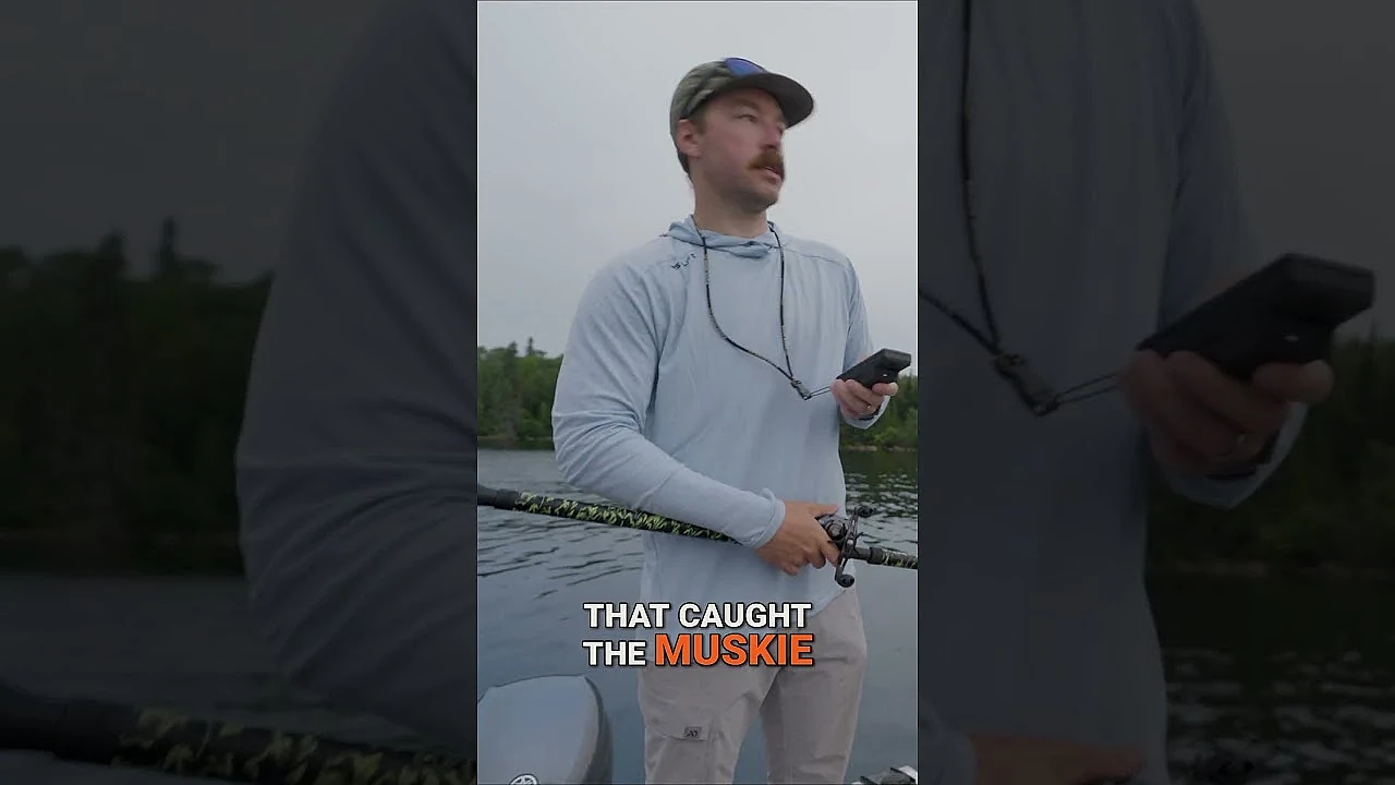 How to get a muskie to bite right next to the boat