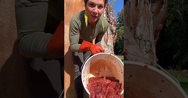 Tlingit Native Heather Douville Shares Her Process For Fermenting Coho Salmon Eggs.