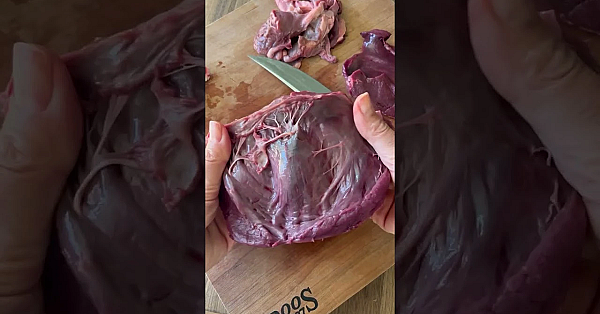 How To Clean A Deer Heart. From Danielle Prewett's New Cookbook, Available Now. #hunting #cooking