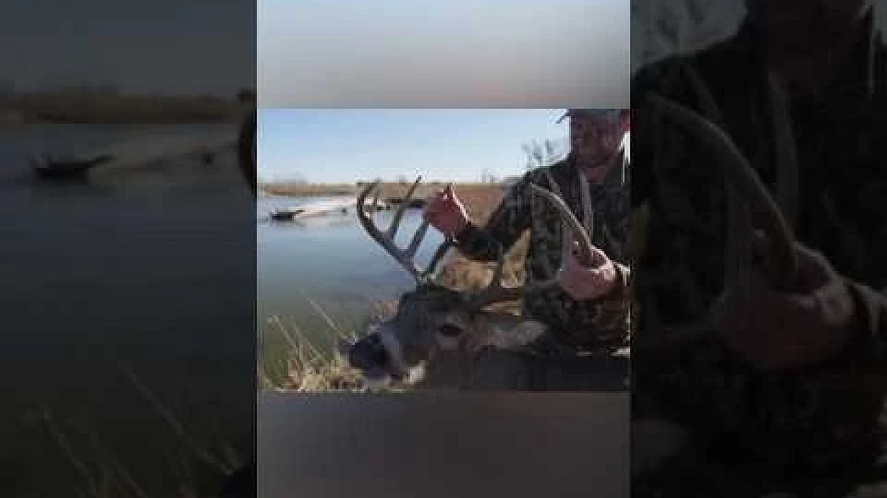 Tony got off 4 arrows and took down the big split brow tine buck