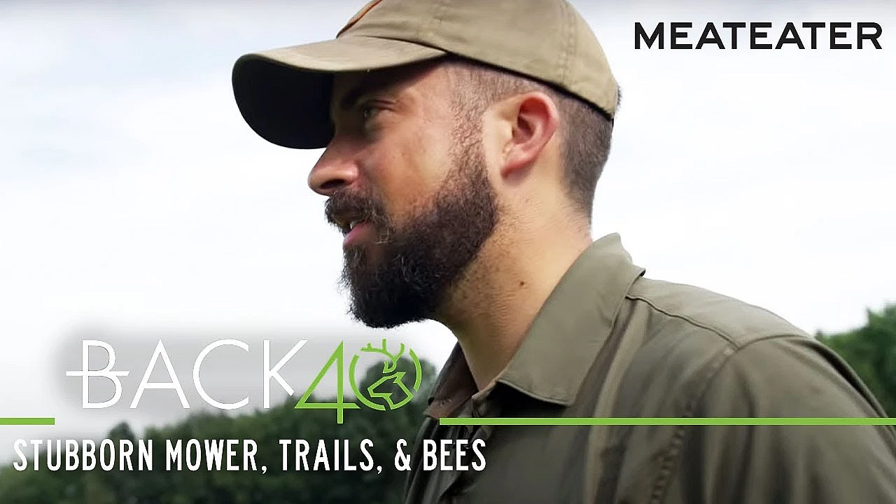 Back 40 Episode 2: Mark Kenyon Battles A Stubborn Mower, Rutted Up Trails, And A Group Of Angry Bees