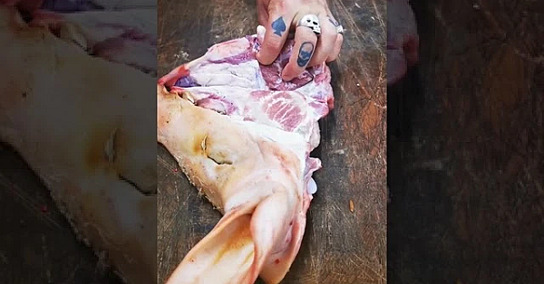 Pork Jowl. #srp #pork #guanciale         #shorts #charcuterie