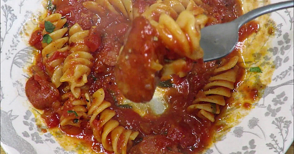 Andouille Arrabiata &amp; Fusilli Giganti  #srp #pasta #andouille #cajun