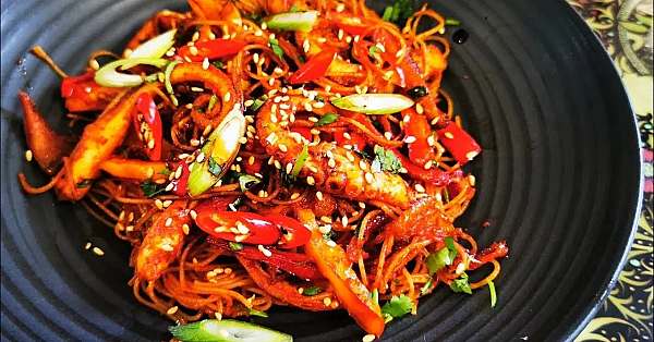 Korean Spicy Stir-fry Octopus Recipe. Nakji-bokkeum #octopus #srp #nakjibokkeum #gochujang