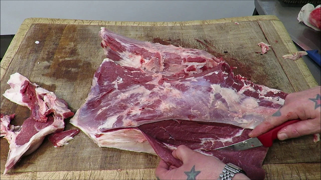 Beef Butchery, A Top Of Beef. Rolling Roasting Beef. #srp