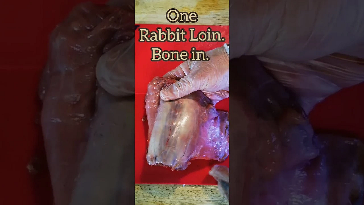 Boneless Rabbit Loin #srp #rabbit #rabbitrecipe #fieldtofork #shorts