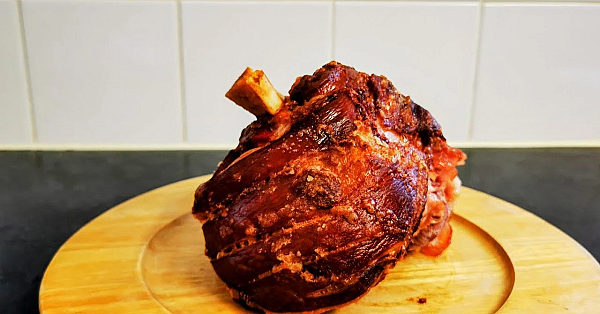 Schweinshaxe. Roasted Ham Hock. A Wet Cured &amp; Roasted Pork Shank. Peasant Food #srp #hamhock