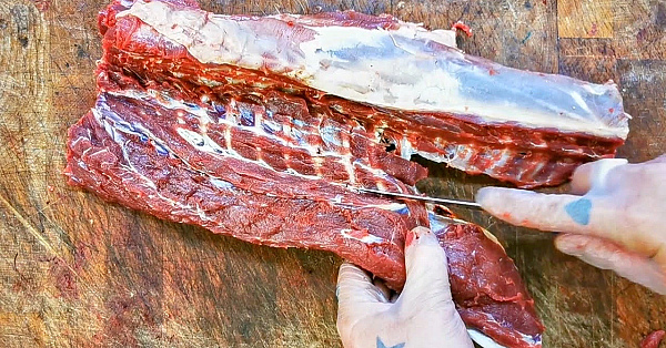 Best Way To Cut And Prepare Venison Backstrap. Venison Loin Fillet. Deer Backstrap #srp #venison