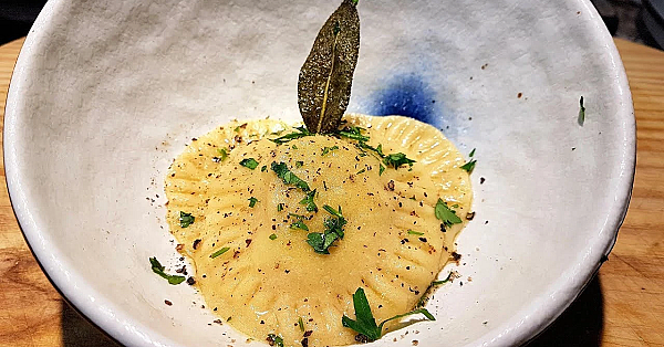 Crayfish Ravioli. Crayfish: From Stream To Plate. #srp