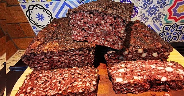 A 1950`s,traditional Butchers, Baked, Blackpudding Recipe. #blackpudding #srp