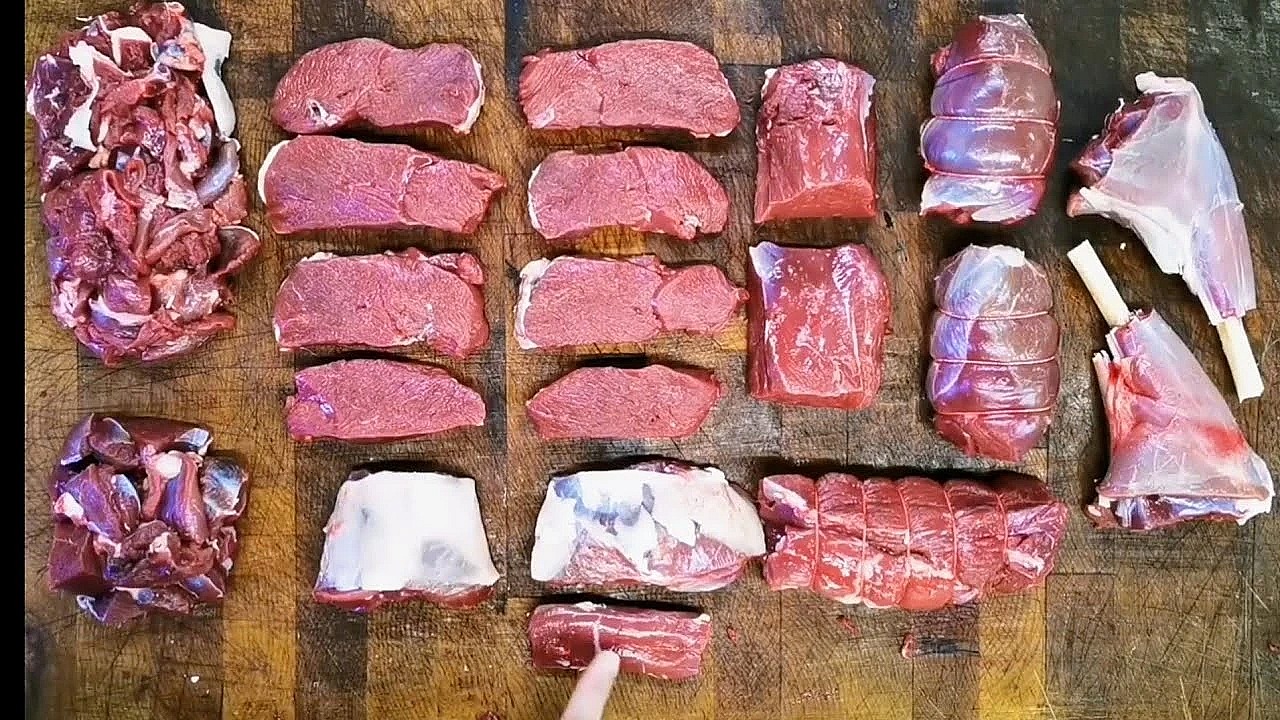 Haunch Of Venison Breakdown. Haunch Steaks, Mini Roasting Joints, Shanks &amp; Diced. #venison #srp