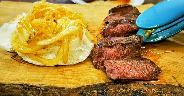 The Ultimate Venison Steak Sandwich.  How To Prepare And Cook Venison Flat Iron Steak.