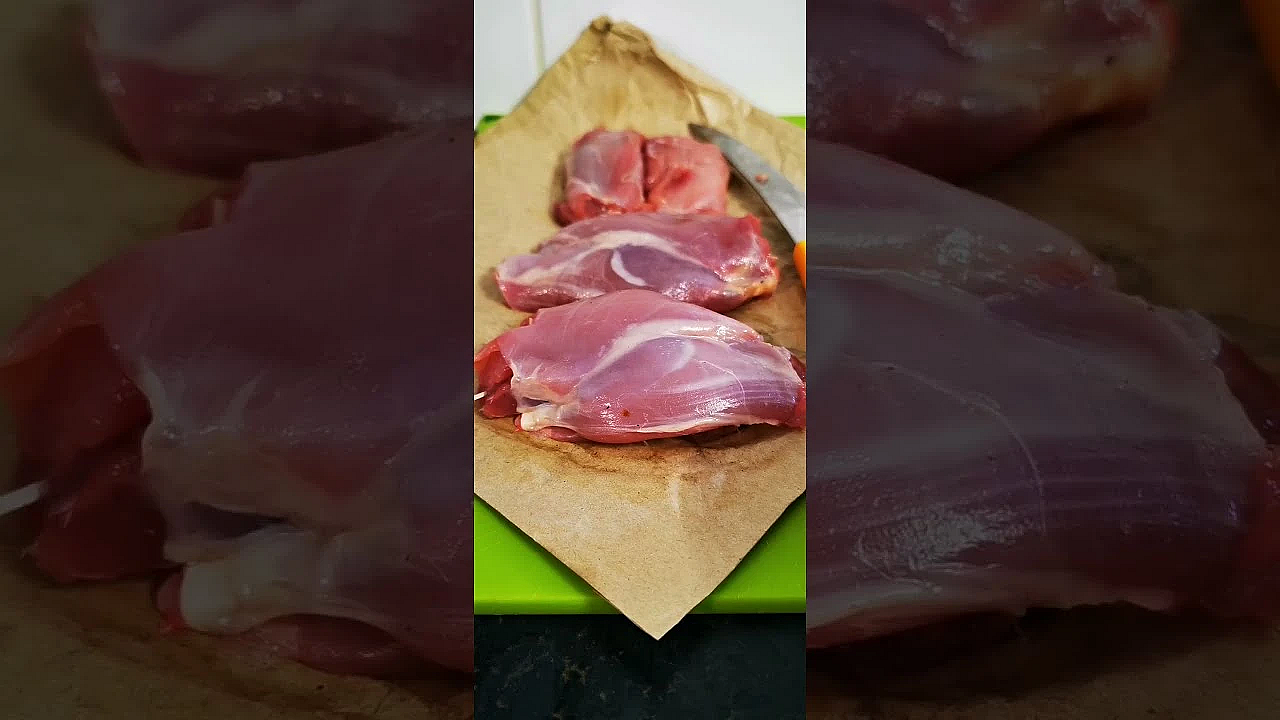 Rabbit Legs. Boneless Rabbit Legs. How To Debone Rabbit Legs. #srp #rabbit #bushcraft #shorts