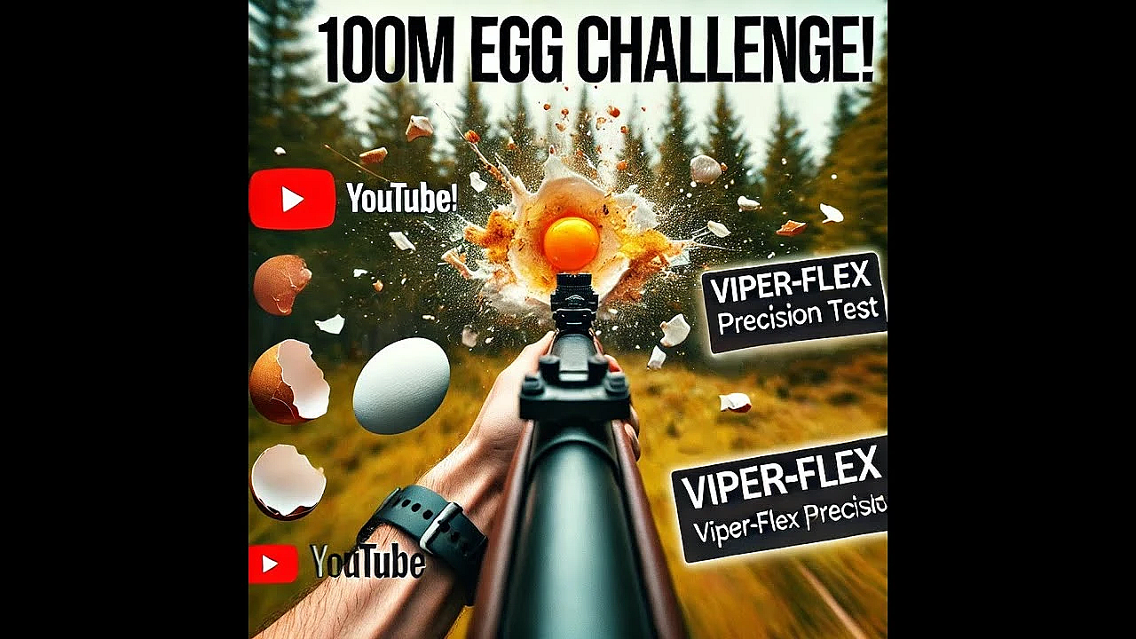 Extreme Accuracy: Shooting Eggs At 100m With Viper-flex!