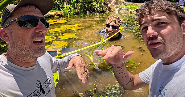 My Predator Pond Makeover, I Got Paul Cuffaro's Fish! With The 2 Florida Boys!