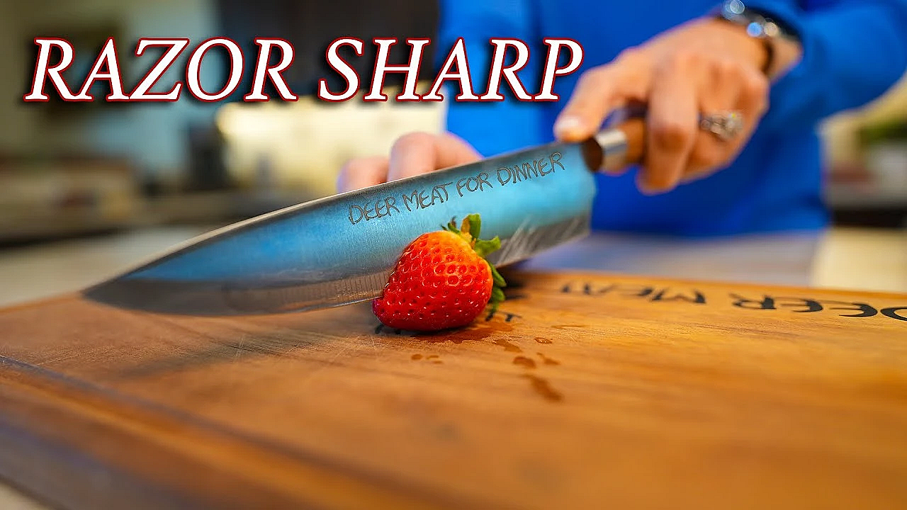 How To Sharpen A Knife! {very Dull To Razor Sharp} Less Than A Minute!