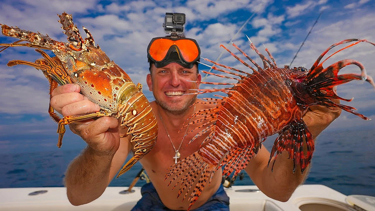 First Lobster &amp; Lionfish Of The New Year!!! {catch Clean Cook} Best Food Ever!!!