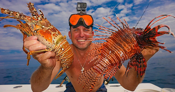 First Lobster &amp; Lionfish Of The New Year!!! {catch Clean Cook} Best Food Ever!!!