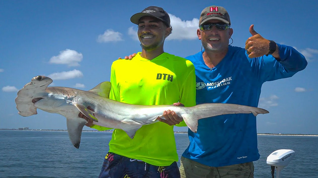 Took A Random Fan Fishing! Caught A Hammer Shark And Visited The Bear Archery Factory!