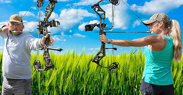 Deermeat Vs. Deermom Archery Challenge!