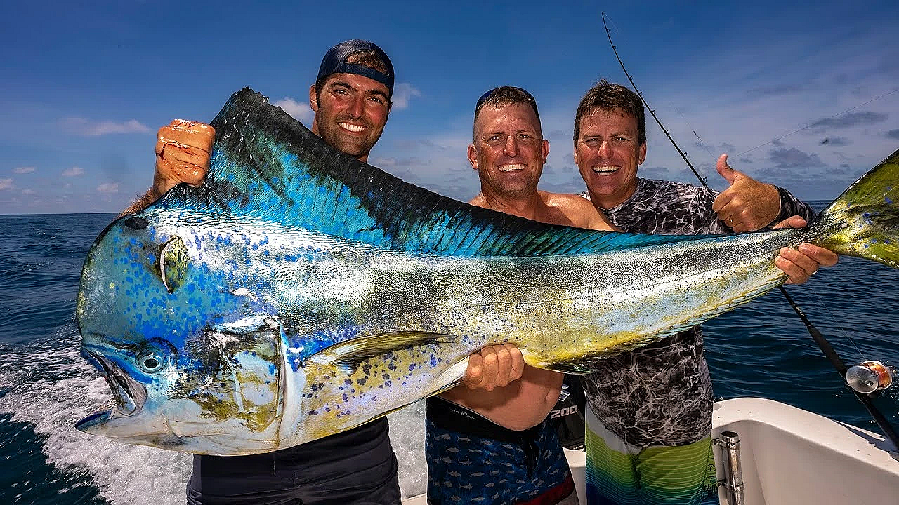 Monster Mahi Mahi On Ultra Light Rod!! {catch Clean Cook} Buena Vista Sportfishing, Guatemala