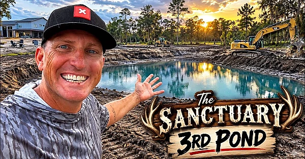 Building the Last Pond on The Sanctuary! The House is Coming Together!