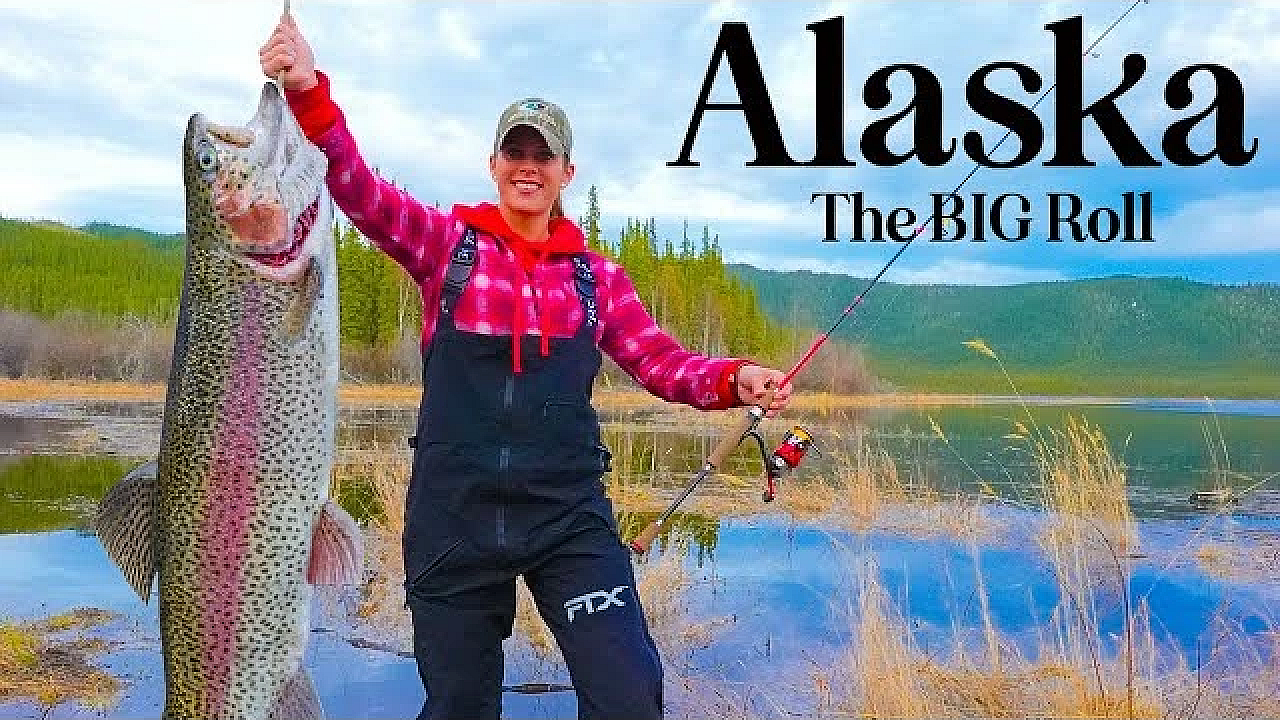 Wild Alaskan Rainbow Trout Over Open Fire {catch Clean Cook} Driving Through Destruction Bay!!!