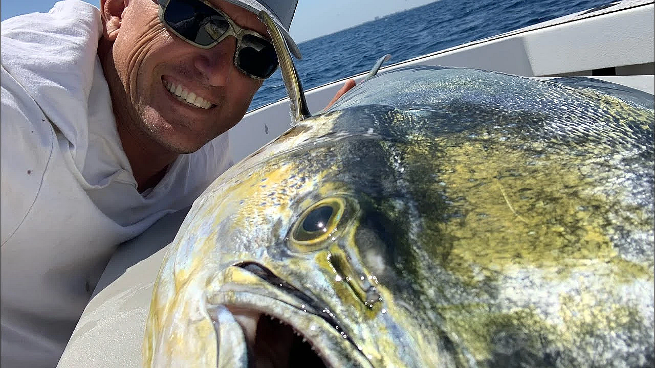 Biggest Tangle And Luckiest Bull Dolphin, Ever!!! {catch Clean Cook} Family Picnic At The Beach!