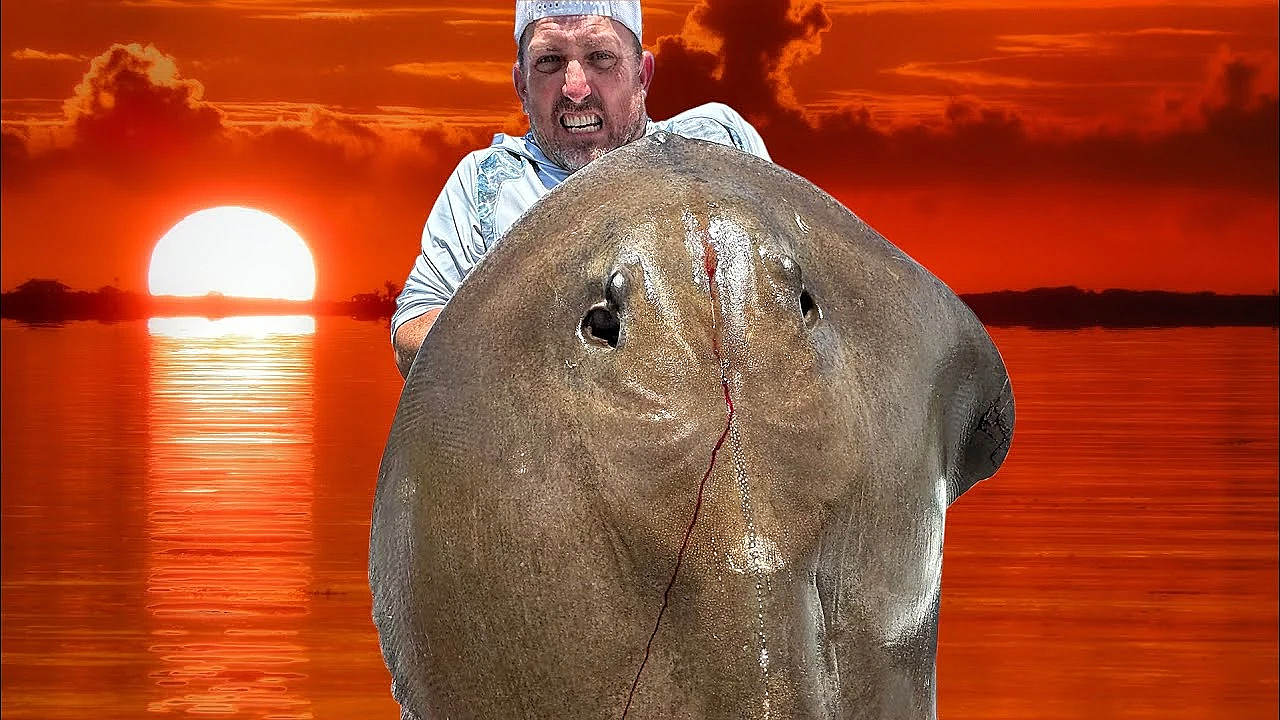 The Biggest Ray Ever {catch Clean Cook} From A Dock