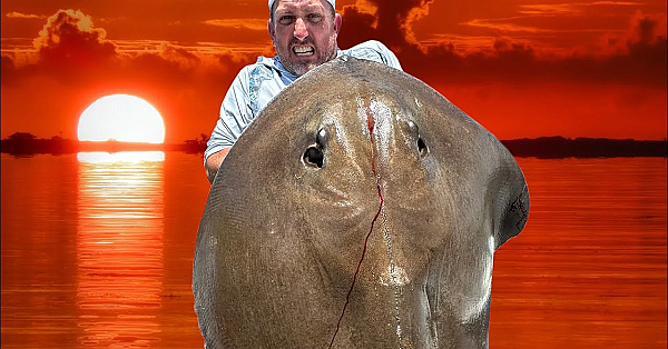 The Biggest Ray Ever {catch Clean Cook} From A Dock