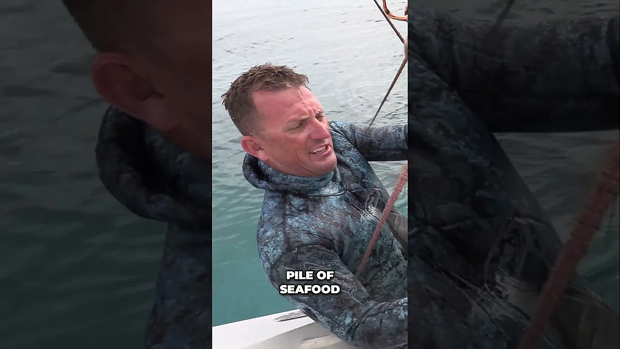 It's A Monster Lobster!  #seafoodfordinner #diving