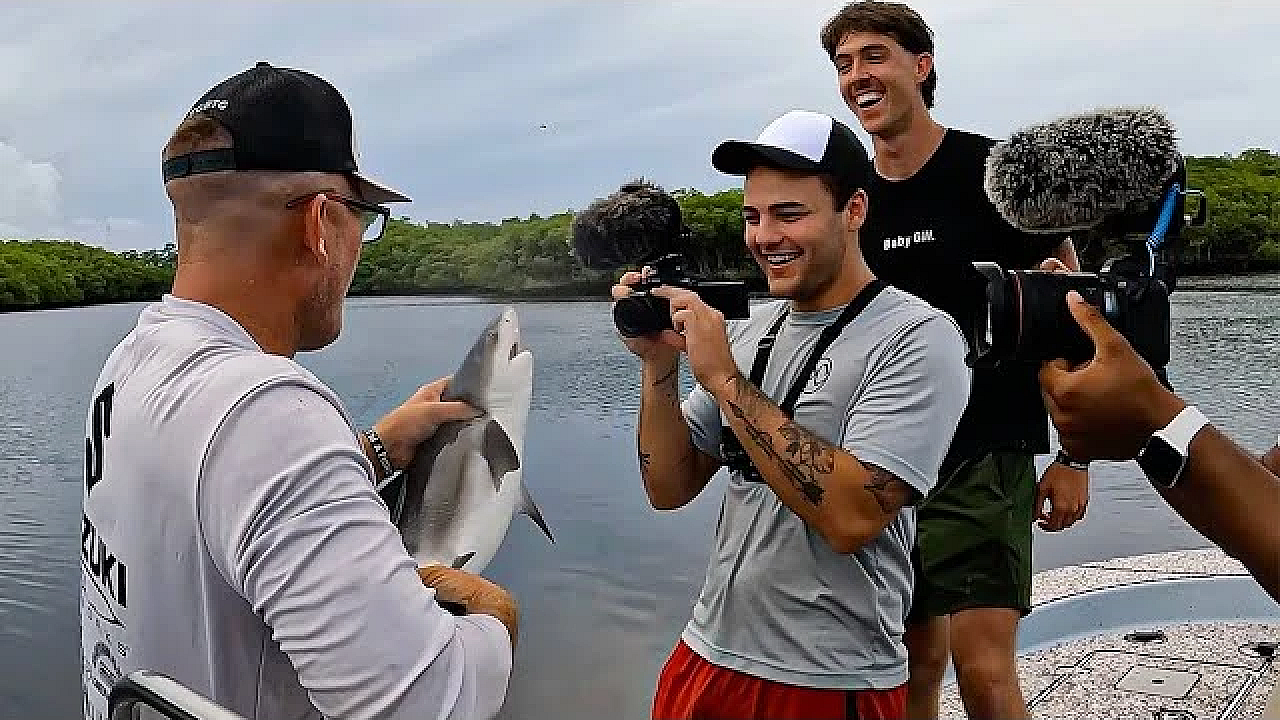 This Baby Shark Almost Took My Fingers Off! {with Lots Of Youtubers}