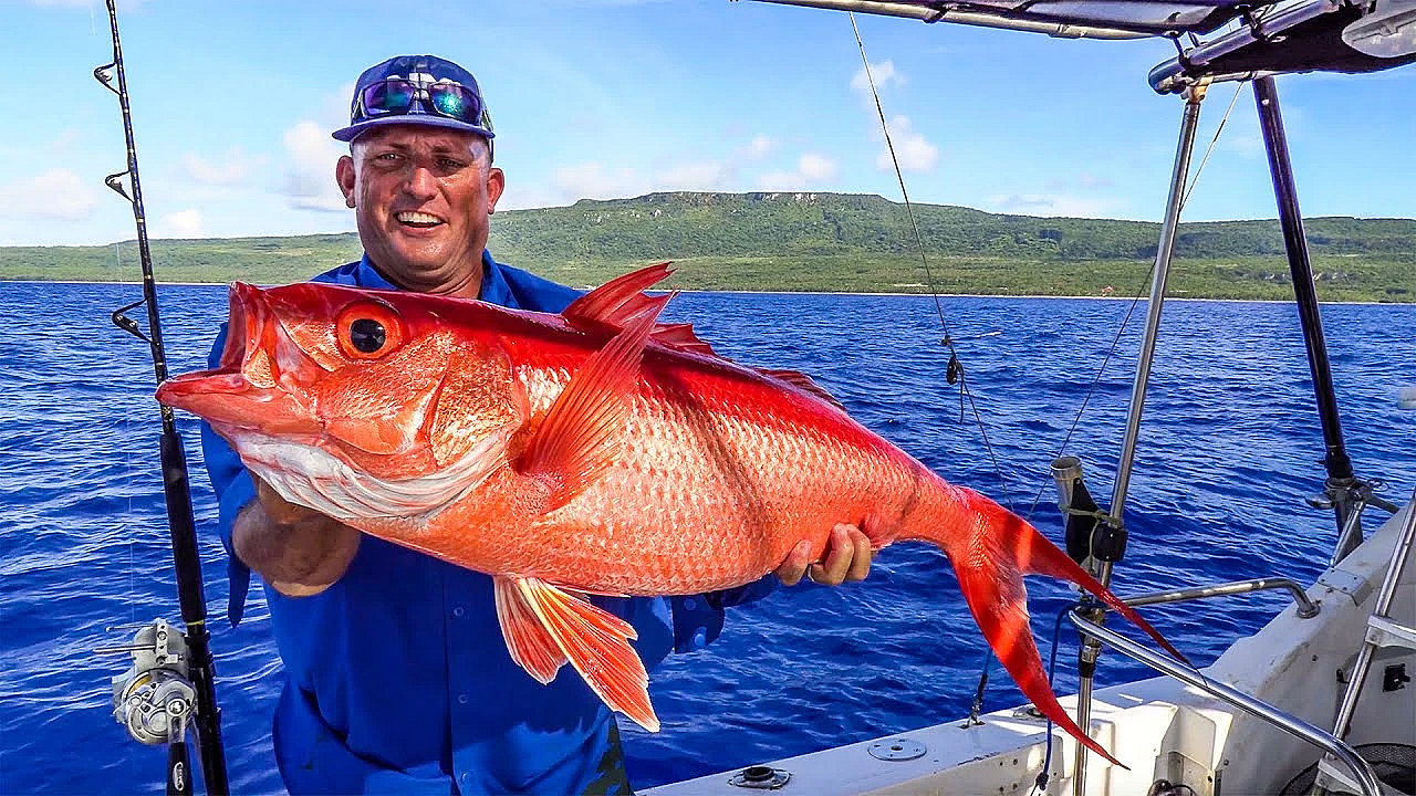 Absolute Monster Queen Snappers!!! {catch Clean Cook} Organic Coconut Crusted Onaga Fillet