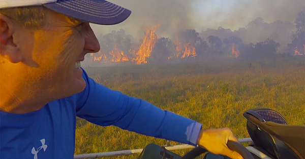 Massive Forrest Fire On The Ranch!!!