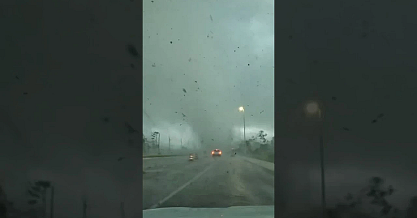 Tornado On The Ground! Hurricane Milton #shorts