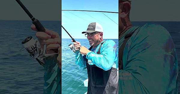 Fishing With A Chicken Leg? #shorts #viralvideo #fishing