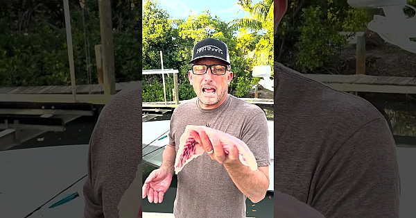 Guy With Stoke Tries To Fillet A Fish! #shorts #keeptrying