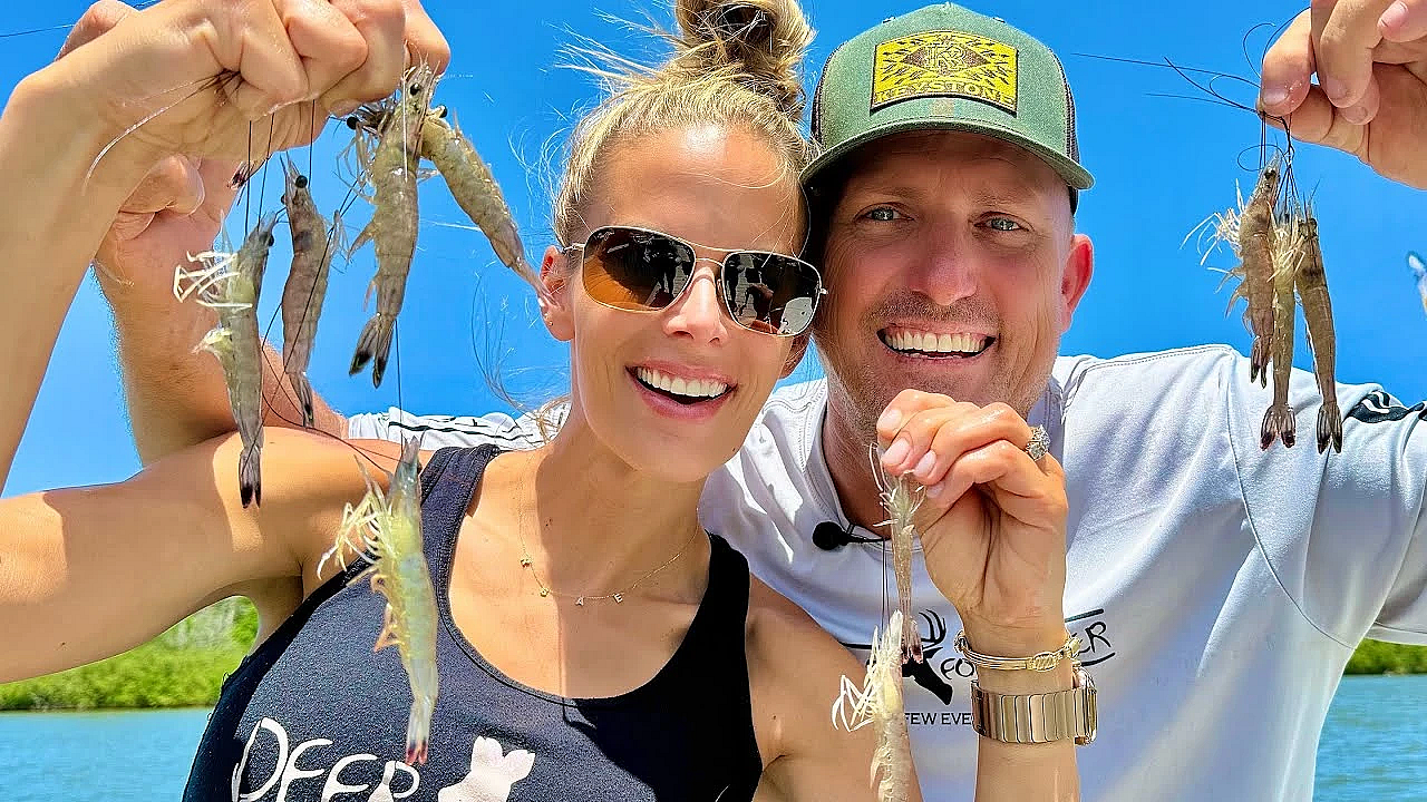 I Destroyed My Cast Net On The First Throw!! {catch, Clean, Cook} Wild Shrimp In Florida